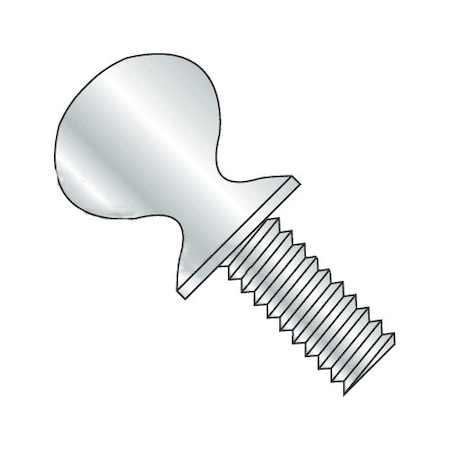 Newport Fasteners Thumb Screw, #8-32 Thread Size, Spade, Zinc Plated Steel, 1/2 in Lg, 5000 PK 967312-5000